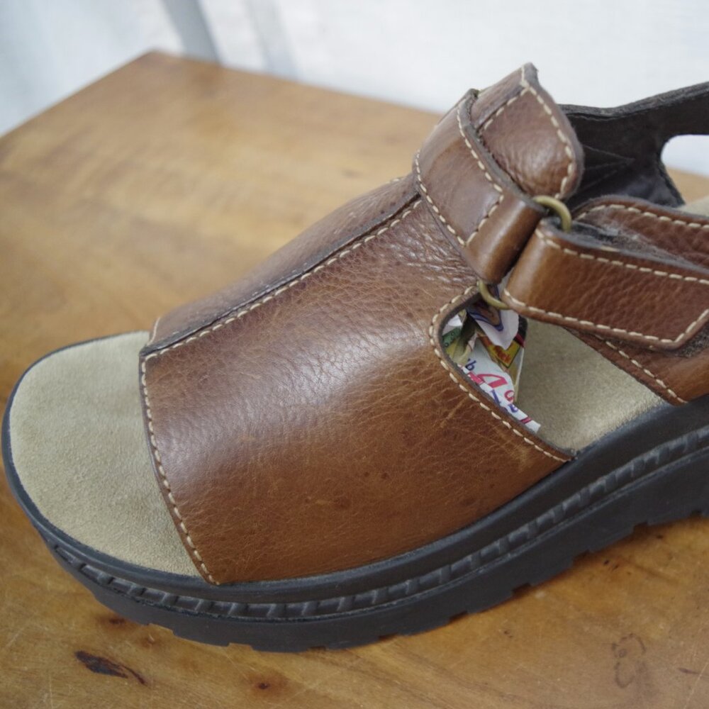 Vintage MIA Chunky Platform Leather Sandals Size 11M - Picture 7 of 10